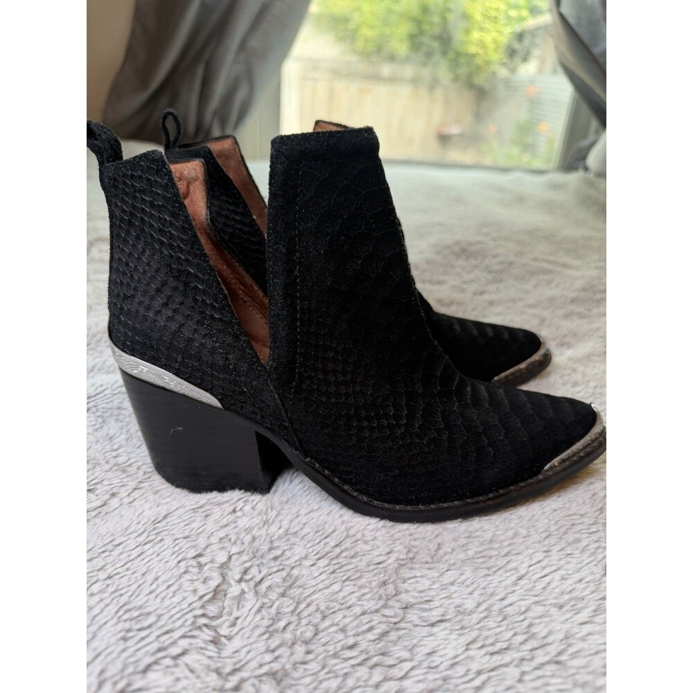 Jeffrey Campbell Cromwell Ankle Boot Pointed Women’s Size 5.5 Black Leather